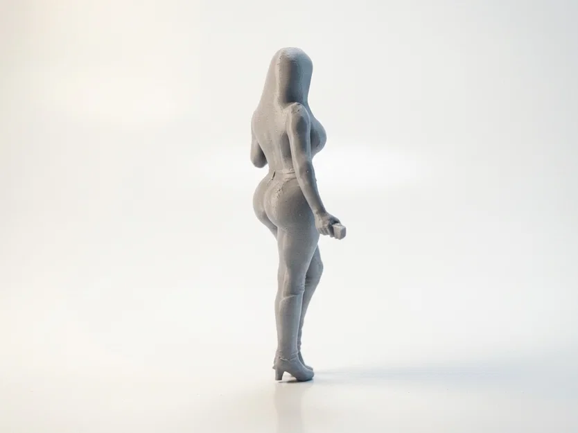 Mô hình tượng nữ nhân Peace Sign Girl - File in 3D - Image 3