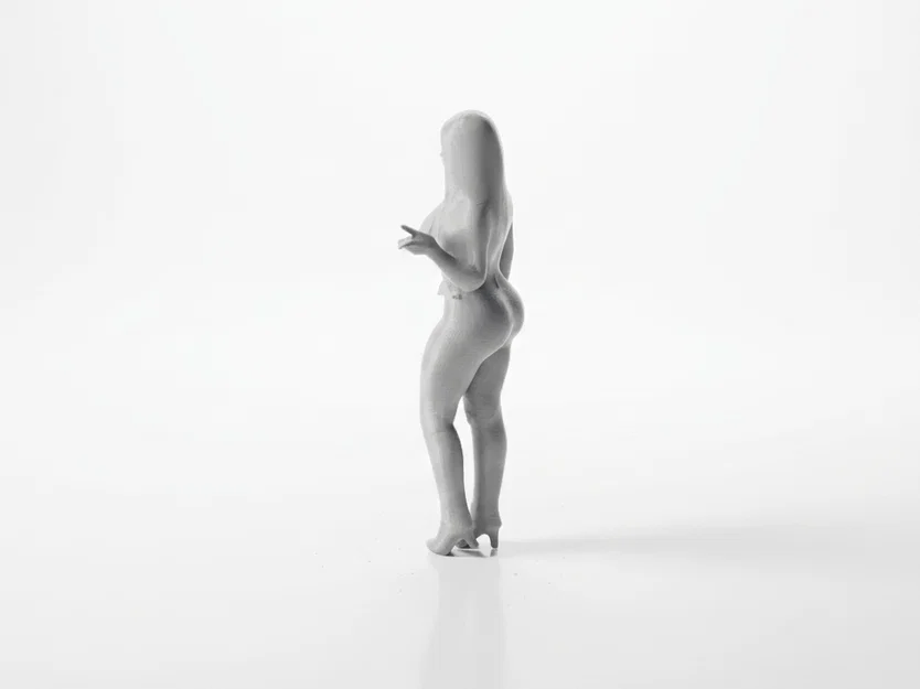 Mô hình tượng nữ nhân Peace Sign Girl - File in 3D - Image 4