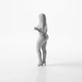 Mô hình tượng nữ nhân Peace Sign Girl - File in 3D - Thumbnail 4