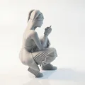 Mô hình Nữ họa sĩ 3D - Tượng nghệ thuật dành cho người đam mê - Thumbnail 3