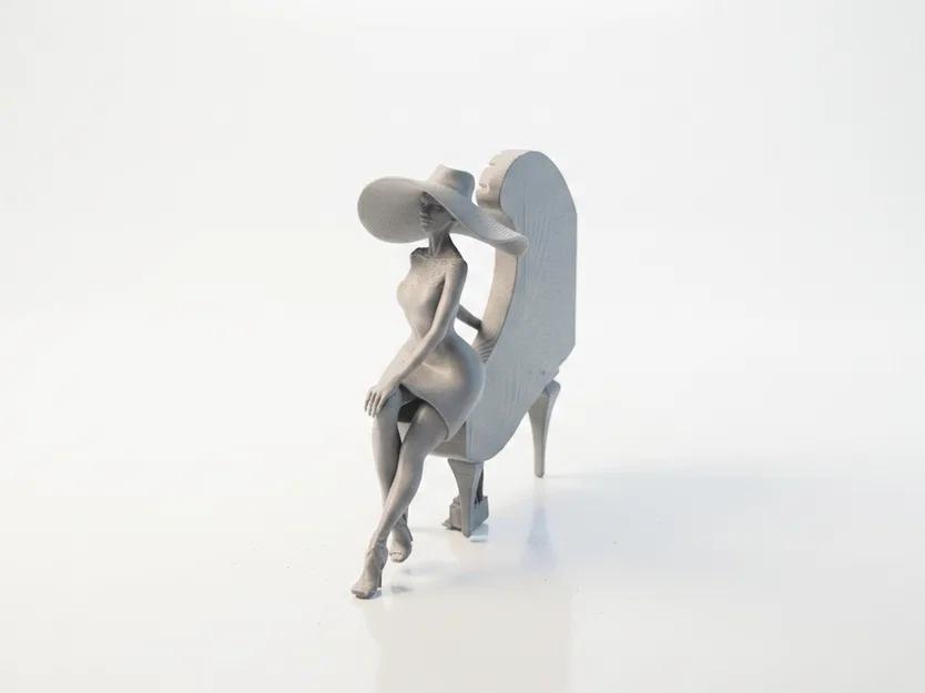 Mô hình 3D người phụ nữ chơi đàn Piano (Piano Lady) - Image 4