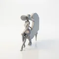 Mô hình 3D người phụ nữ chơi đàn Piano (Piano Lady) - Thumbnail 4