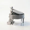 Mô hình 3D Tượng Nữ Nghệ Sĩ Piano Thanh Lịch - Thumbnail 4