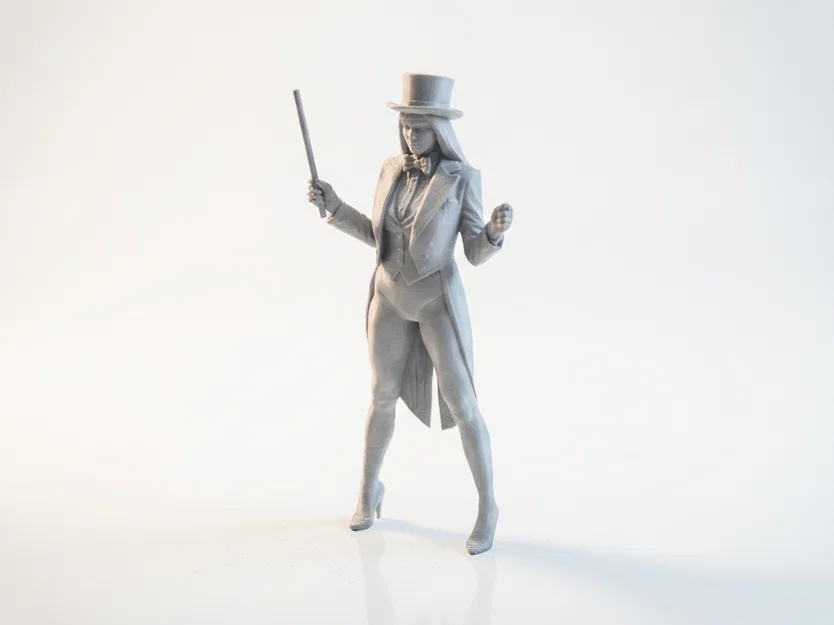 Mô hình nữ nghệ sĩ ảo thuật 3D (Performer Magician Female Figurine) - Image 1