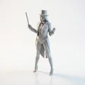 Mô hình nữ nghệ sĩ ảo thuật 3D (Performer Magician Female Figurine) - Thumbnail 1