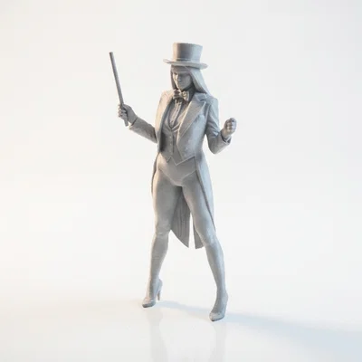 Mô hình nữ nghệ sĩ ảo thuật 3D (Performer Magician Female Figurine)