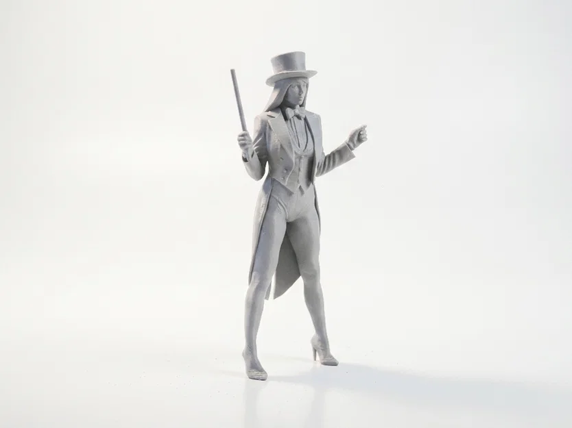 Mô hình nữ nghệ sĩ ảo thuật 3D (Performer Magician Female Figurine) - Image 2