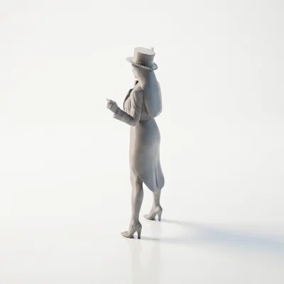 Mô hình nữ nghệ sĩ ảo thuật 3D (Performer Magician Female Figurine)