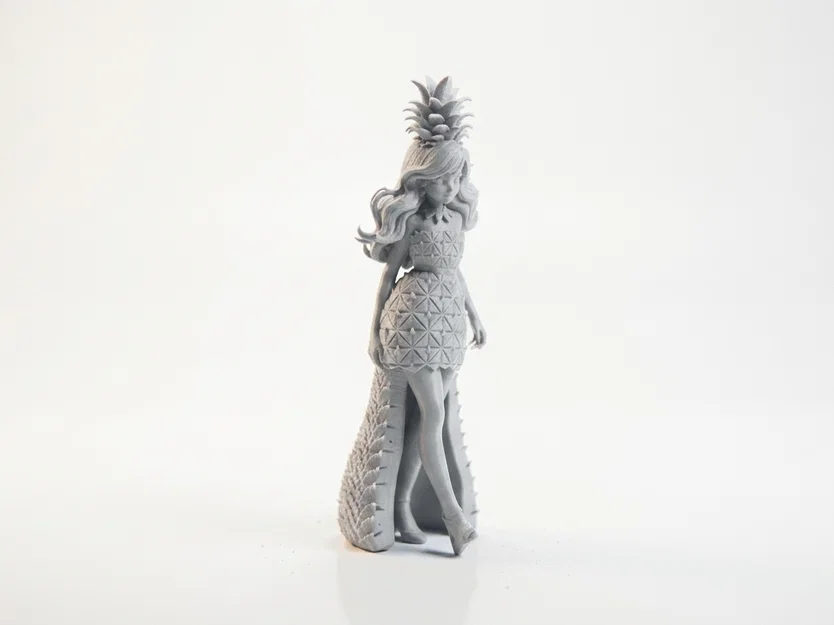 Mô hình 3D nữ chiến binh Pineapple Girl - File in 3D phong cách Fantasy - Image 2