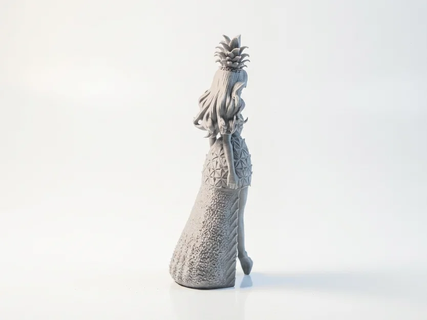 Mô hình 3D nữ chiến binh Pineapple Girl - File in 3D phong cách Fantasy - Image 3
