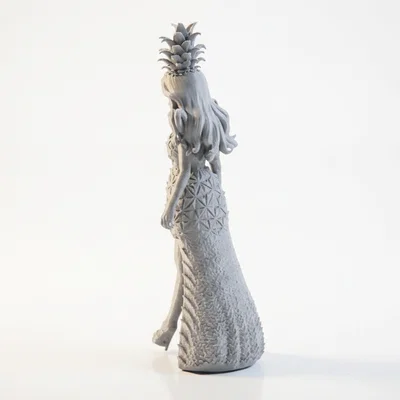 Mô hình 3D nữ chiến binh Pineapple Girl - File in 3D phong cách Fantasy
