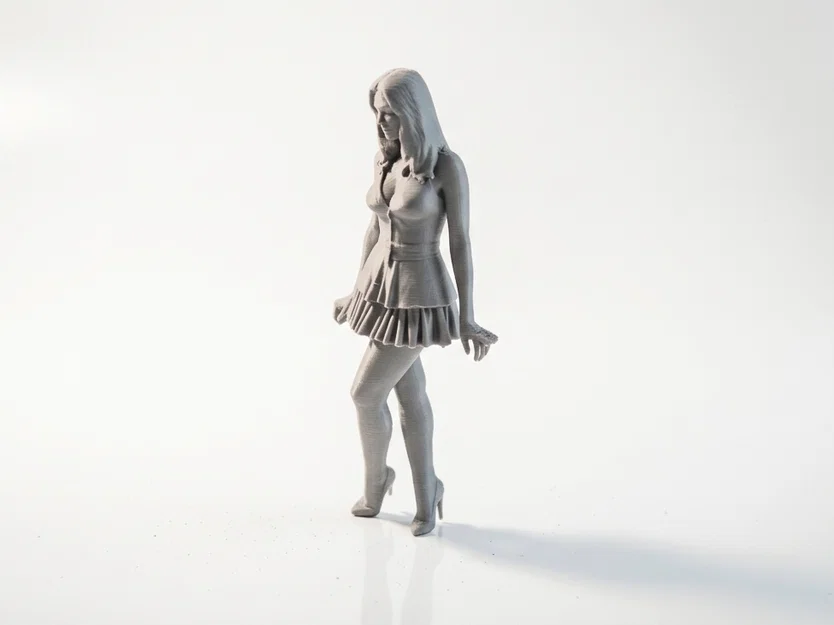 Mô hình tượng cô gái tạo dáng thanh lịch - File in 3D - Image 1