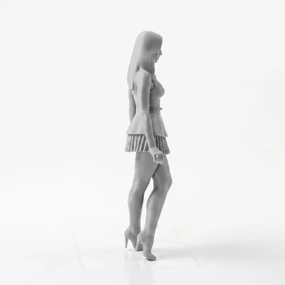 Mô hình tượng cô gái tạo dáng thanh lịch - File in 3D