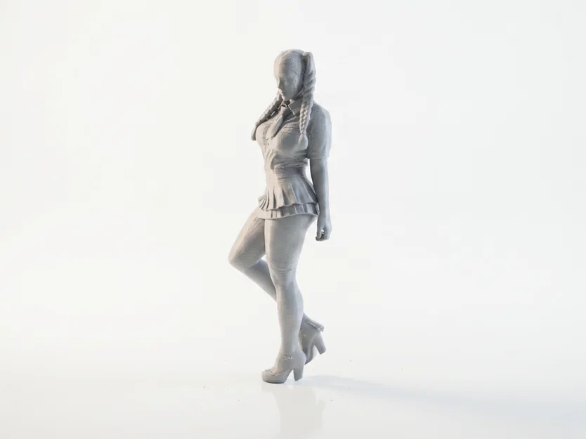 Mô hình tượng nữ sinh buộc tóc đuôi ngựa - File in 3D - Image 1