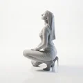 Mô hình 3D Nàng Tu Sĩ Cầu Nguyện - Tượng Tôn Giáo Đẹp Mắt - Thumbnail 1