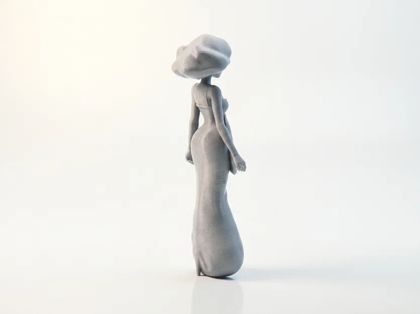 Mô Hình Tượng Cô Gái Mặc Váy Đẹp Dành Cho Máy In 3D - Image 3
