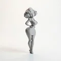 Mô hình tượng cô nàng tóc vàng xinh đẹp in 3D - Thumbnail 2