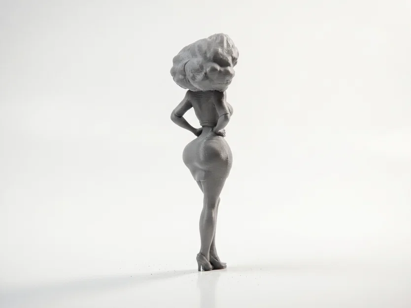 Mô hình tượng cô nàng tóc vàng xinh đẹp in 3D - Image 3