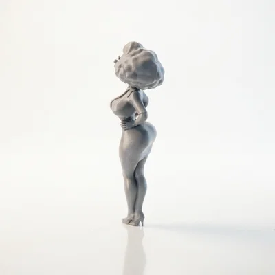 Mô hình tượng cô nàng tóc vàng xinh đẹp in 3D