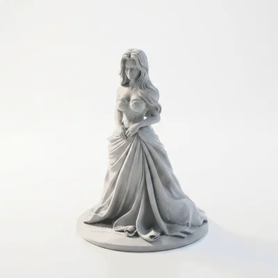 Mô hình công chúa 3D: Tác phẩm điêu khắc Fantasy đầy tinh tế
