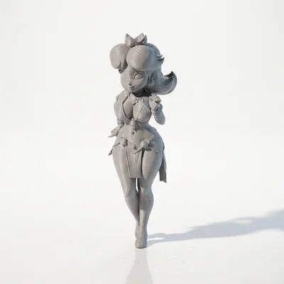 Mô hình 3D nàng công chúa - Tượng nhân vật nữ