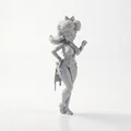 Mô hình 3D nàng công chúa - Tượng nhân vật nữ - Thumbnail 2