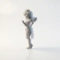 Mô hình 3D nàng công chúa - Tượng nhân vật nữ - Thumbnail 4