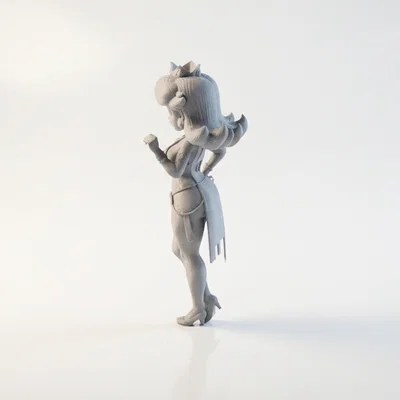 Mô hình 3D nàng công chúa - Tượng nhân vật nữ