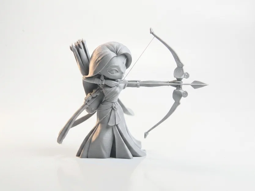 Mô Hình 3D Nàng Công Chúa Cung Thủ - Tượng Nhân Vật Nữ - Image 2