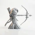 Mô Hình 3D Nàng Công Chúa Cung Thủ - Tượng Nhân Vật Nữ - Thumbnail 2