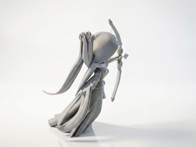 Mô Hình 3D Nàng Công Chúa Cung Thủ - Tượng Nhân Vật Nữ - Image 3