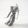 Mô Hình 3D Nàng Công Chúa Cung Thủ - Tượng Nhân Vật Nữ - Thumbnail 3