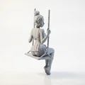 Mô hình 3D Công Chúa Trên Xích Đu (Figurine) - File STL In 3D - Thumbnail 3