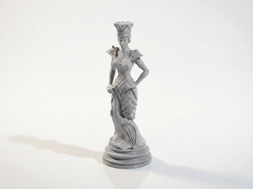 Mô hình tượng Nữ hoàng 3D nghệ thuật có thể in ấn - Image 1