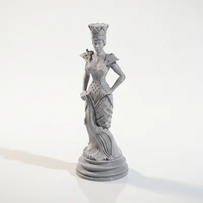 Mô hình tượng Nữ hoàng 3D nghệ thuật có thể in ấn