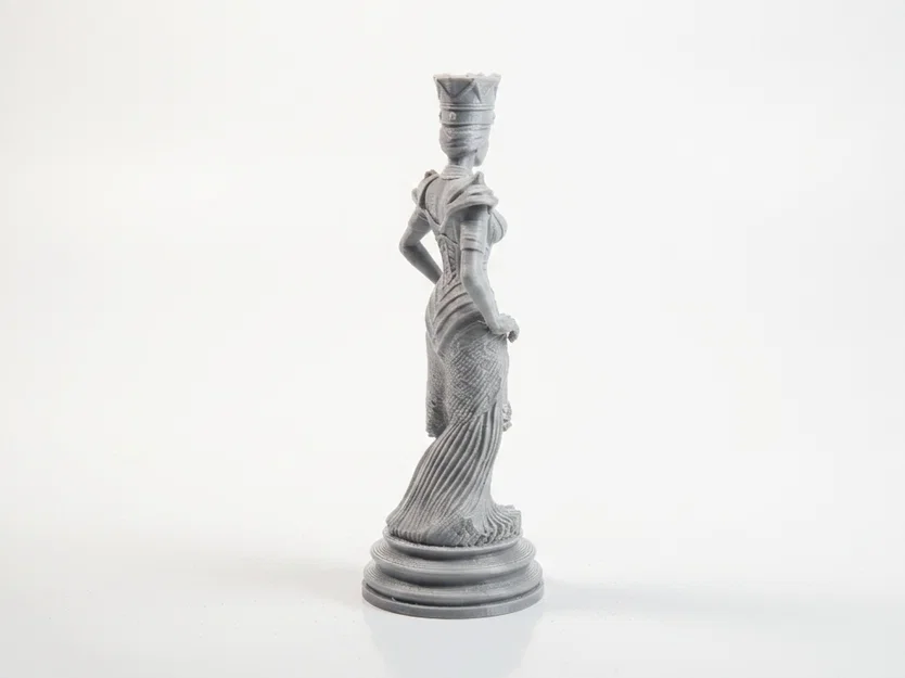 Mô hình tượng Nữ hoàng 3D nghệ thuật có thể in ấn - Image 3