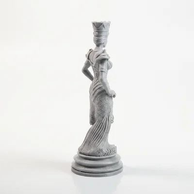 Mô hình tượng Nữ hoàng 3D nghệ thuật có thể in ấn