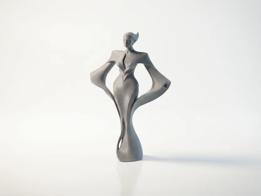 Tượng Nữ Hoàng - Mẫu Tượng Nữ Thanh Lịch In 3D - Image 4