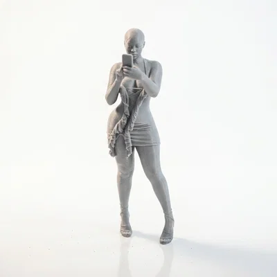 Tượng Cô Gái Thời Trang In 3D (Fashion Figure Female Statue)