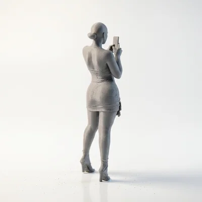 Tượng Cô Gái Thời Trang In 3D (Fashion Figure Female Statue)