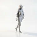 Mô hình 3D cô gái mặc quần jeans rách - Tượng nữ nghệ thuật - Thumbnail 2