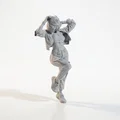 Mô hình nhân vật nữ mặc quần jean rách in 3D (Ripped Jeans Lady Figurine) - Thumbnail 2
