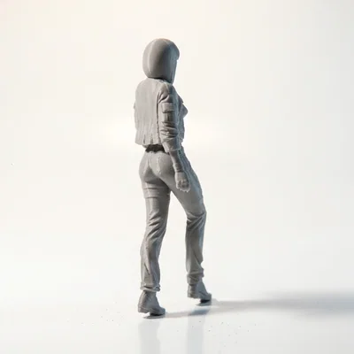 Mô hình tượng nữ vận động viên cơ bắp in 3D