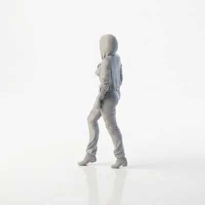 Mô hình tượng nữ vận động viên cơ bắp in 3D