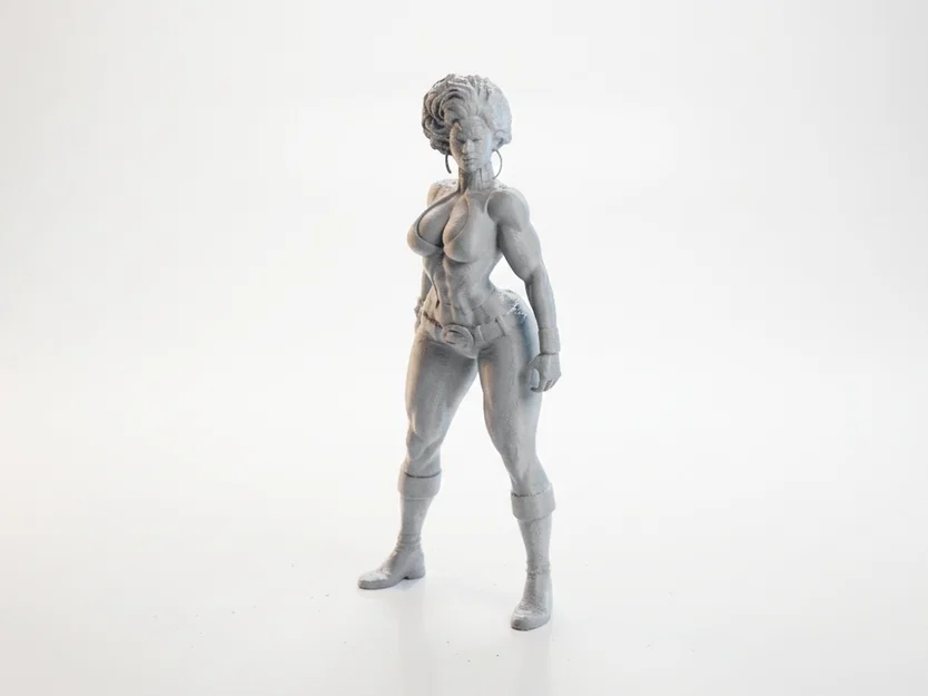 Mô hình nữ chiến binh cơ bắp - File in 3D (Muscular Woman Figurine) - Image 1