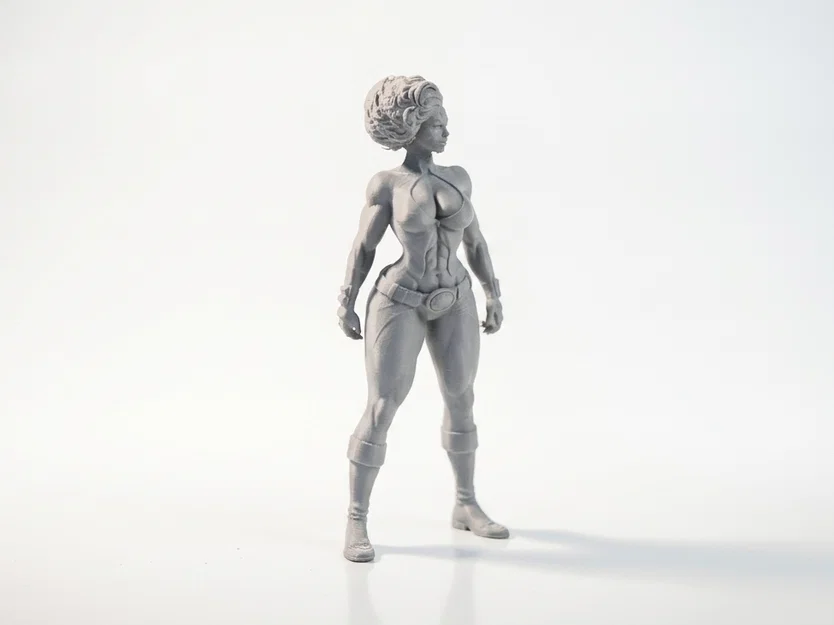 Mô hình nữ chiến binh cơ bắp - File in 3D (Muscular Woman Figurine) - Image 2