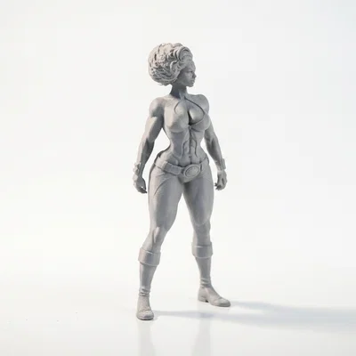 Mô hình nữ chiến binh cơ bắp - File in 3D (Muscular Woman Figurine)