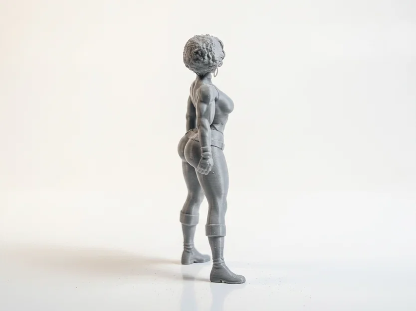 Mô hình nữ chiến binh cơ bắp - File in 3D (Muscular Woman Figurine) - Image 3