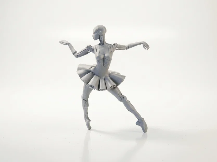 Mô hình Robot Ballerina – Nữ vũ công người máy 3D printable - Image 1