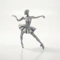 Mô hình Robot Ballerina – Nữ vũ công người máy 3D printable - Thumbnail 1